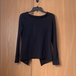 Peep back long sleeve